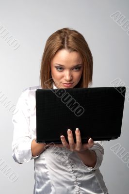 Woman with laptop