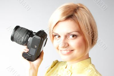 Girl-photographer