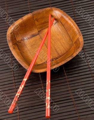 Red chopsticks