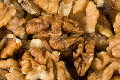 Walnuts closeup