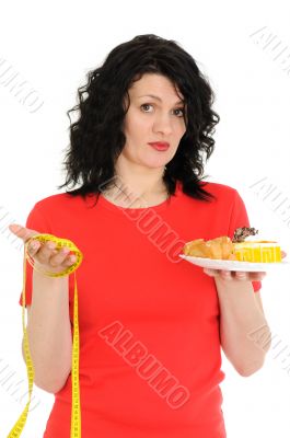 woman with measuring tape