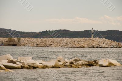 The harbor of Limenaria