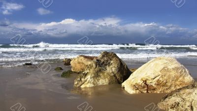 stones on the beach