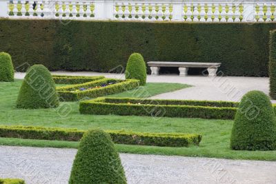 Gardens of Schoenbrunn castle in vienna