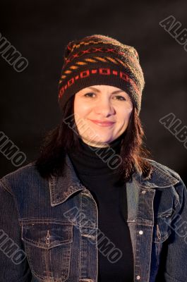 woman in hat