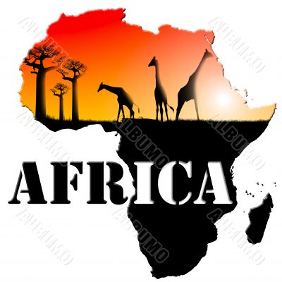 Africa Map Illustration