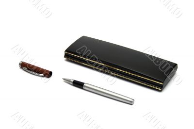 pen and black box
