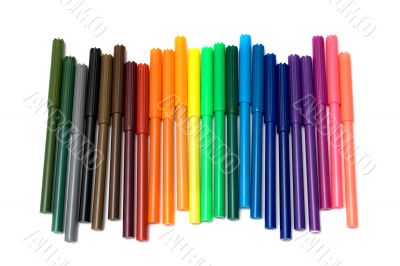 Colored felt tip pens