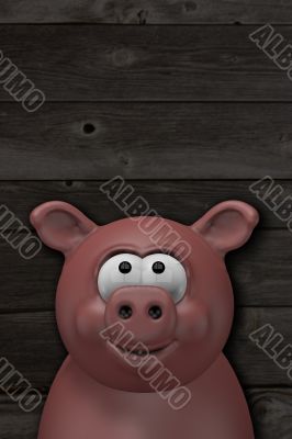 happy pig