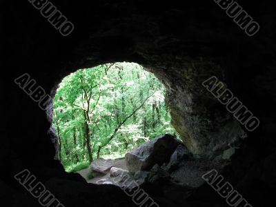 a cave