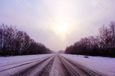 Image of winter road