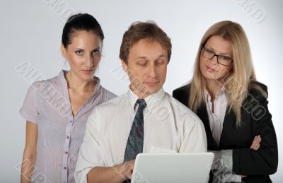 A team of business people