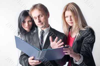 A team of business people