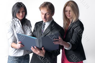 A team of business people