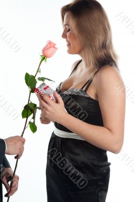 girl with a gift