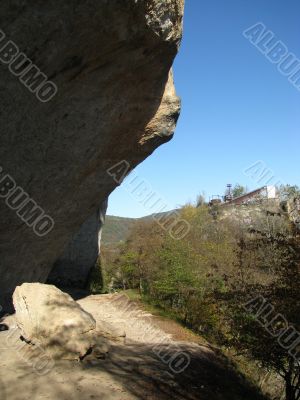 a rock