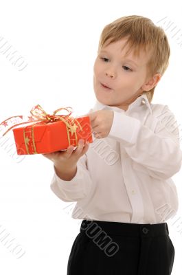 child with gift