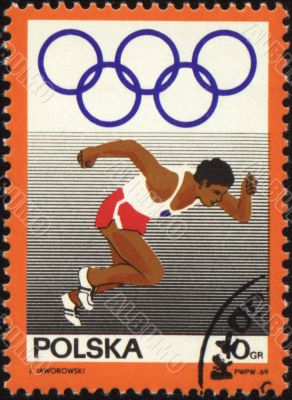 Starters runner on post stamp
