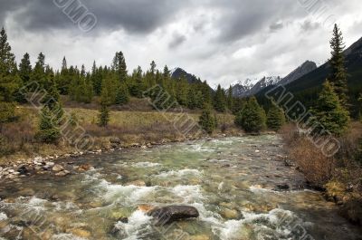 thresholds on a mountain river