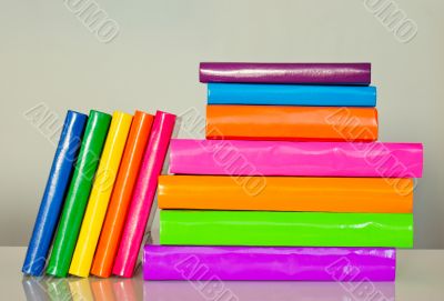 A lot of colorful books
