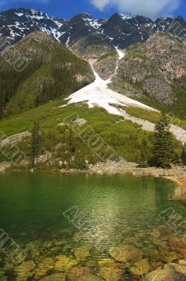 emerald lake  in Sabwatcha canyon