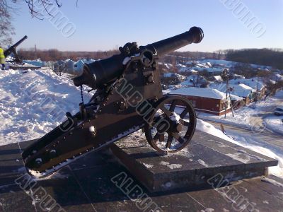 Gun in the city of Chernigov