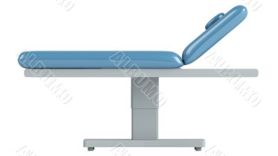 Blue massage table