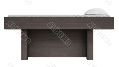 Wood massage table