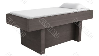 Wood massage table