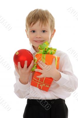 child with gift