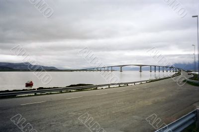 Bridge between islands in Norway