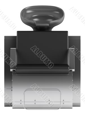 Black hair wash chair
