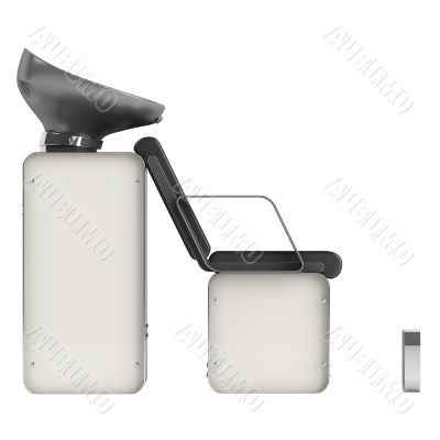 Black hair wash chair