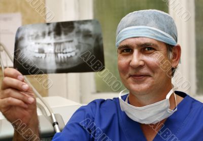 Doctor with x-ray