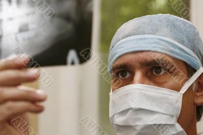 Doctor with x-ray
