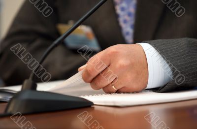 Man`s hands