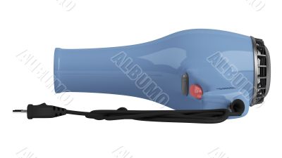 Blue hair dryer