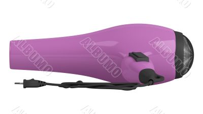 Violet hair dryer