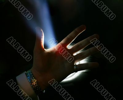 Man`s hand