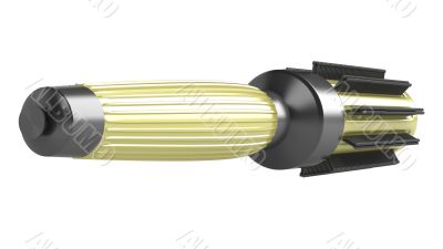 Yellow hairbrush