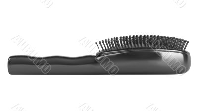 Black hairbrush