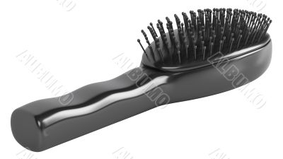 Black hairbrush