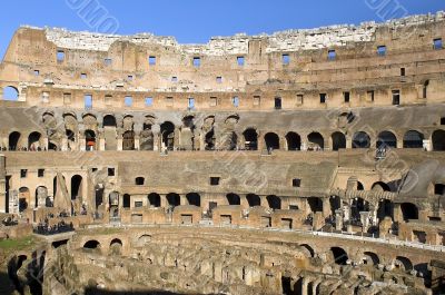 Ruins of  Colosseum, Rome, Italy