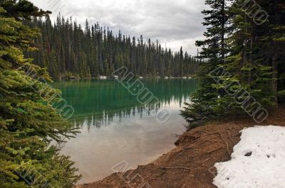 Emerald lake in Argentina