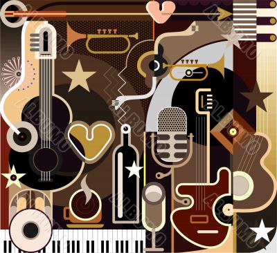 Abstract Music Background