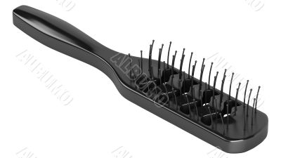 Black hairbrush