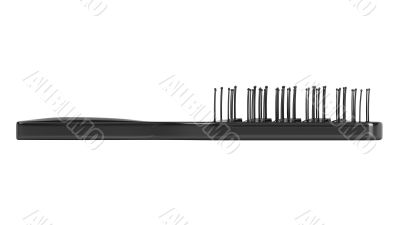 Black hairbrush