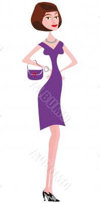 woman with the mode