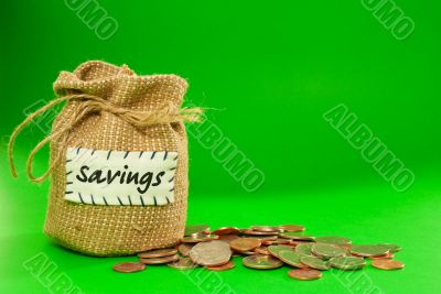 Sack full of coins