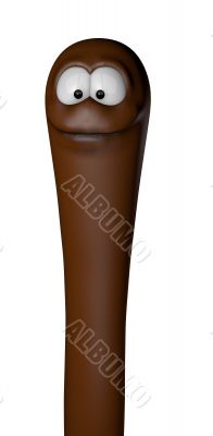 funny earthworm
